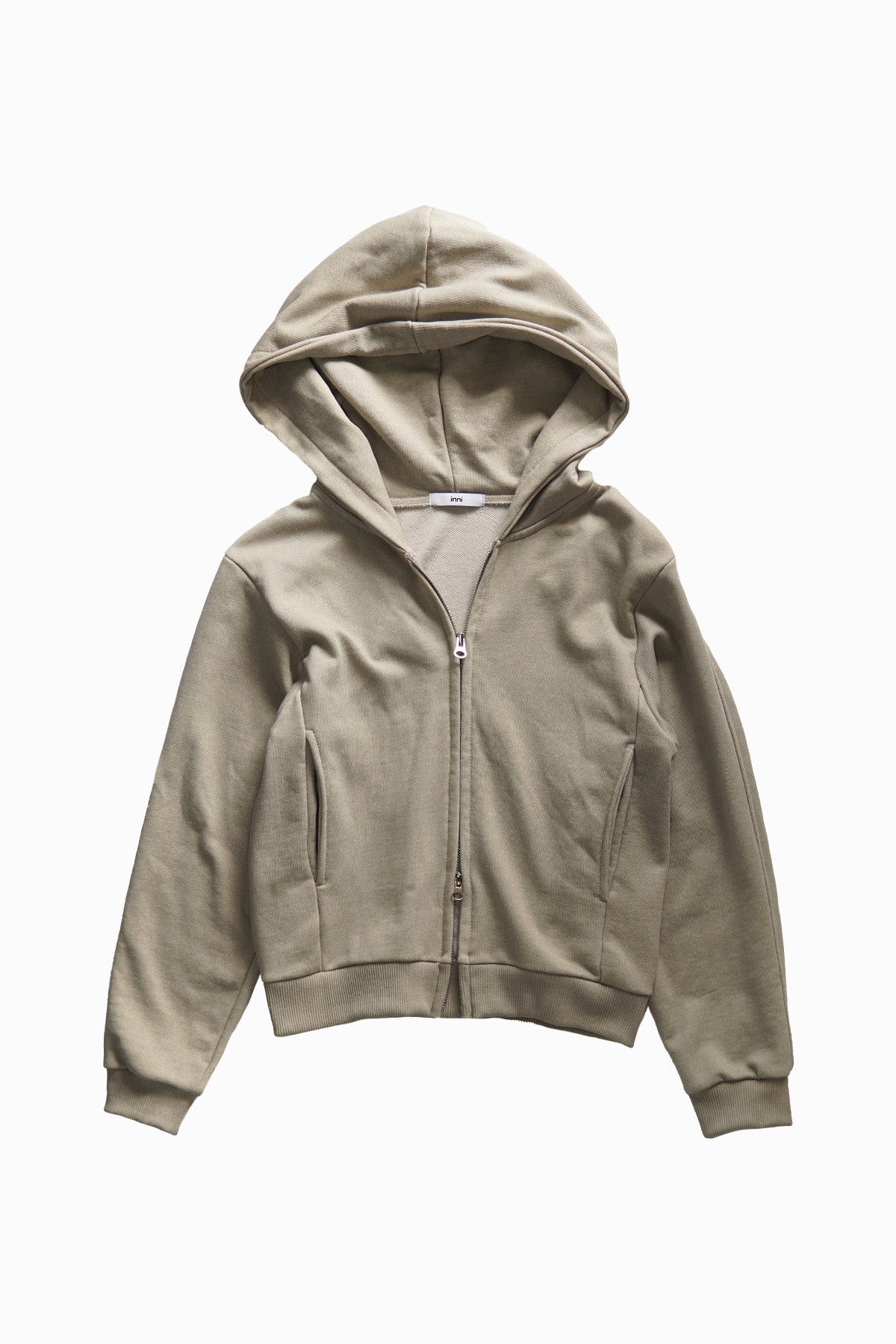 TWO-WAY ZIP ACID WASH HOODIE