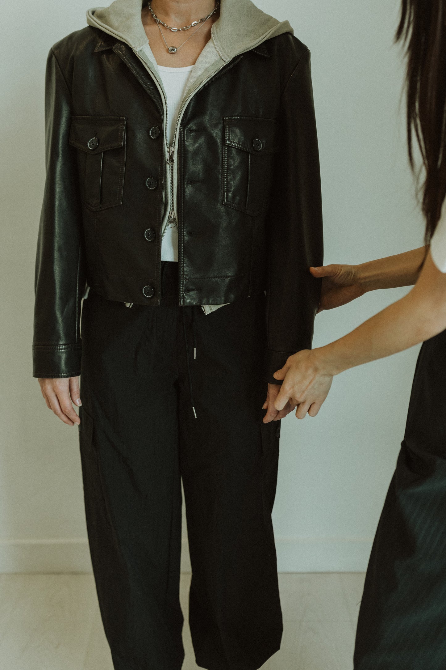 PU BIKER JACKET